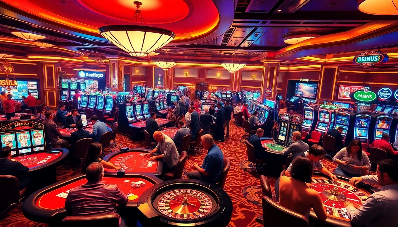Players enjoying thrilling games at deneme bonusu veren siteler, showcasing chips, cards, and casino excitement.