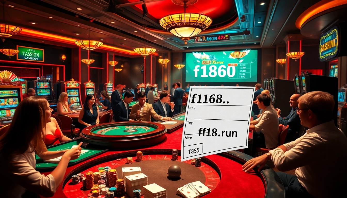 Experience winning thrills at f168.run with vibrant casino activities including poker, roulette, and slots.