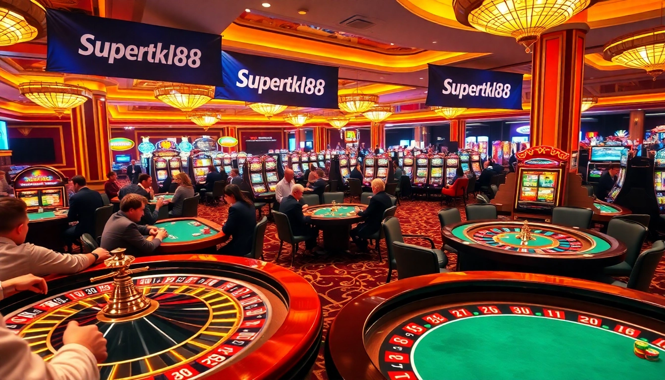 Supertkb88 enhancing the thrill of players at vibrant casino tables.