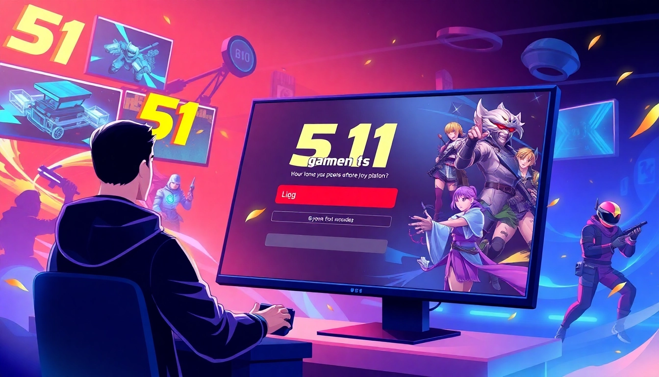 51 game login screen showcasing smooth interface for enhanced gaming experience.